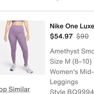 Nike One Luxe legging Purple